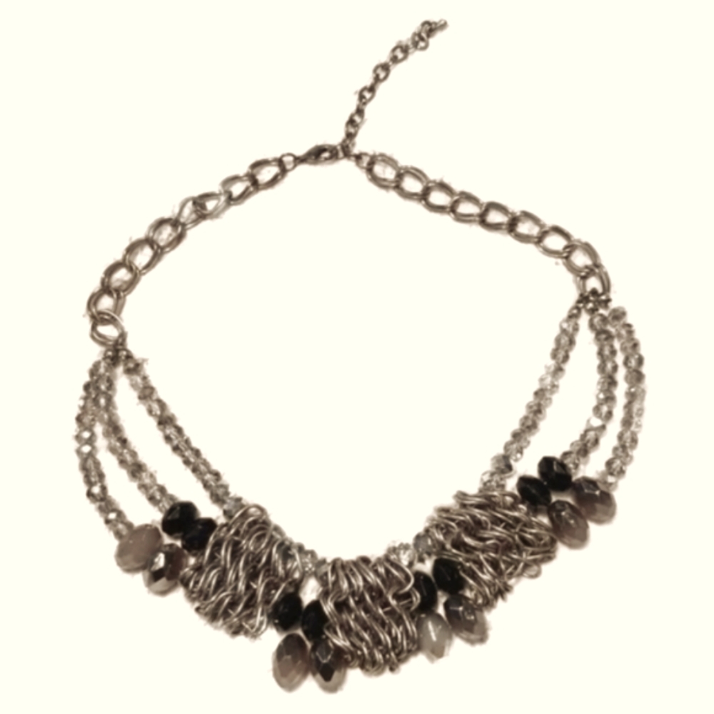 Boutique Gold Tone Adjustable Statement Fashion Necklace